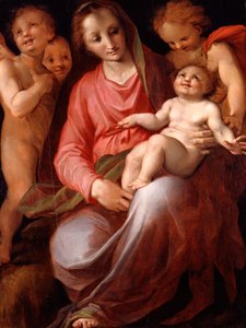 Madonna e criança com o infante São João, 1570. de Tommaso Manzuoli