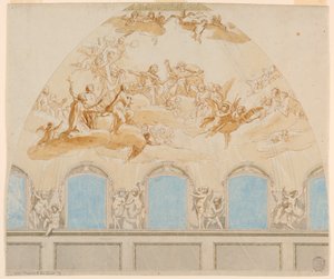 Project for a Fresco in the Dome of the Cathedral in Citta di Castello de Tommaso Maria Conca