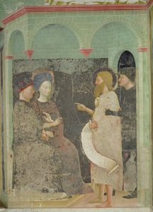 João Batista repreendendo Herodes e Herodíades por seu adultério, 1435