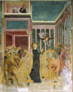 Santa Catarina resgatada por um anjo de Tommaso Masolino da Panicale