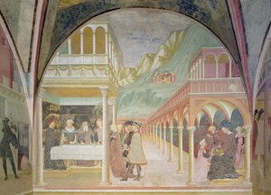 O banquete de Herodes, do ciclo da vida de São João Batista