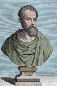 Retrato de Galileu Galilei dit Galilee, astrônomo italiano (1564-1642) gravado por Tommaso Piroli (1752-1824) coleção particular