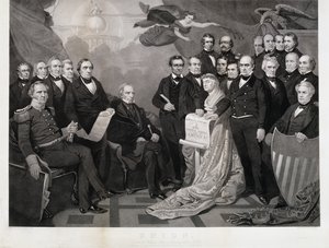 União, c. 1861 (gravura em papel tecido) de Tompkins Harrison (after) Matteson