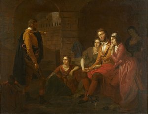 Lafayette na prisão de Olmütz, 1850 de Tompkins Harrison Matteson