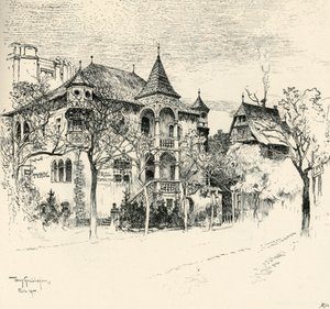 Castelo Tyrolen por Tony Grubhofer, 1900.