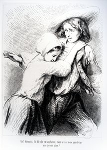 Marie e Germain de &39;The Devil&39;s Pool&39; de George Sand, 1851