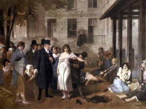 Doutor Philippe PINEL (1745 - 1826) libertando os loucos das suas correntes por Tony Norbert Fleury