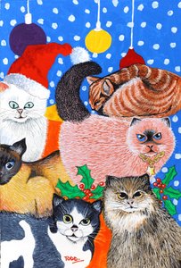 Gatos de Natal de Tony Todd