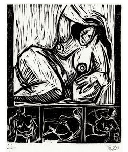 Figuras expressionistas ousadas de Tore Bahnson