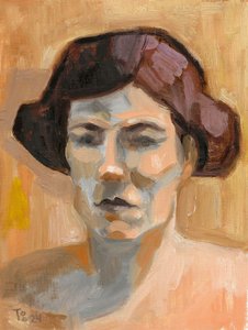 Retrato de uma mulher contemplativa de Tore Bahnson