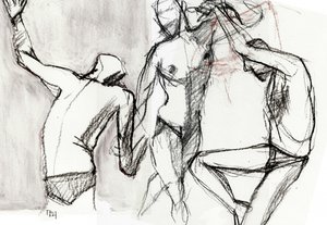 Figuras masculinas dinâmicas de Tore Bahnson