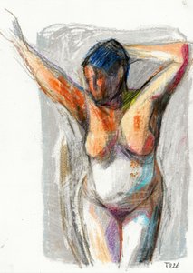 Nu feminino expressivo de Tore Bahnson