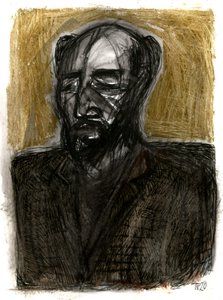Retrato masculino expressivo