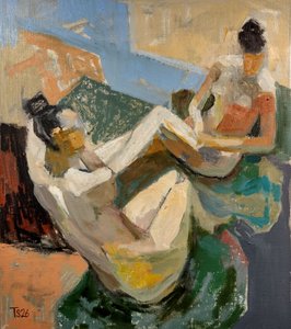 Figuras abstratas reclinadas