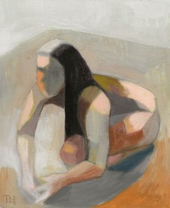 Figura abstrata pensativa