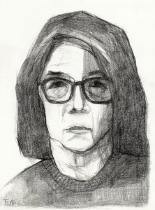Retrato de uma mulher pensativa