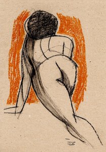 Desenho de figura sentada