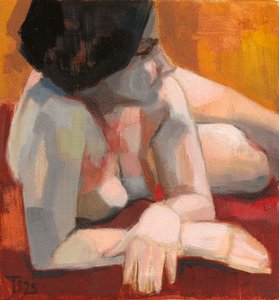 Figura reclinada e acolhedora