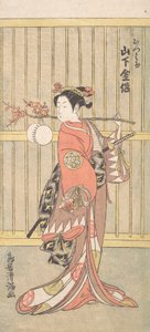 Tee c e r Yamashita Kinsaku membro Tee road f Rokka, não é? 1767. , mosquito. 1767. de Torii Kiyomitsu