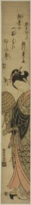 O ator Segawa Kikunojo II como a freira Seigen de Torii Kiyomitsu I