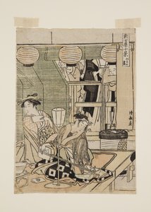 (impressão em bloco de madeira a cores) de Torii Kiyonaga