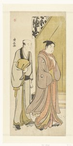 Actor Iwai Hanshiro IV na vida quotidiana de Torii Kiyonaga