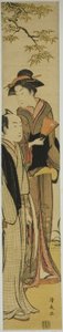 Casal debaixo de uma árvore de Torii Kiyonaga