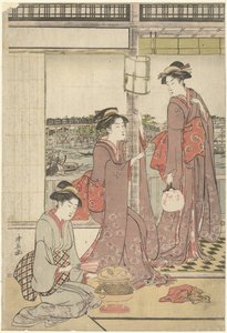 Ano Novo Lunar de Torii Kiyonaga