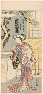 Nakamura e Mijuro Doctor Asa Femae Fox membro Te S de Te Pay, Jigo torii saltando raposa (raposa feminina de Nakamura e Mijuro de Mt. de Torii Kiyonaga