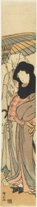 Ochiyo plano d anti-americano de Torii Kiyonaga