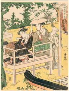 Takata, da série "Dez Cenas de Verão em Edo (Edo natsu jikkei)" de Torii Kiyonaga