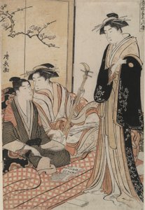 Ensinando uma Canção de Kat?-bushi: Passatempos Musicais de Torii Kiyonaga