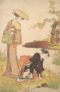 O Jardim da Íris, c. 1784. de Torii Kiyonaga