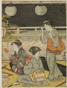 O Sétimo Mês (Shichigatsu), da série "Doze Meses no Sul (Minami juni ko)" de Torii Kiyonaga