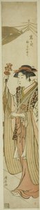 Sh Rene Maita jogue fora Tomigaoka Sh Rene (Tomigaoka shrine maiden jogue fora) de Torii Kiyonaga