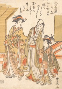 Visitando Komachi, ca. 1779. de Torii Kiyonaga