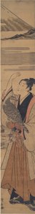 Jovem Falconer de Torii Kiyonaga