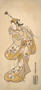 Ichikawa Monnosuke como Sarumawashi ou Monkey Showman, ca. 1720-25. de Torii Kiyonobu I