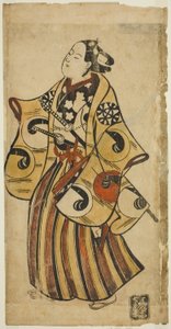 O ator Nakamura Denkuro I de Torii Kiyonobu I