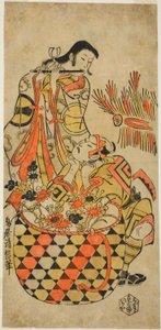 Teac e rs Danjuro Ichikawa Boa ideia d Monnosuke Ichikawa de Torii Kiyonobu I