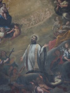 São Francisco Xavier (detalhe de uma pintura de altar) de Torriani