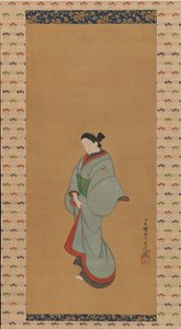 Mulher em pé, c. 1730. de Tosendo Rifu