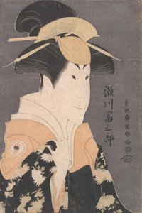 Tomi Segawa Saburo Good As Yadrigi membro Te Pay Hana Ayame Bunroku Soga, 1794. , 1794. de Toshusai Sharaku
