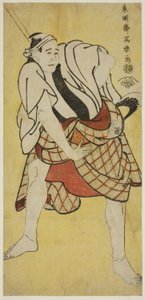 Ichikawa Tomimon como Baía de Inokumamon de Toshusai Sharaku