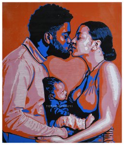 Beijo em «Modern Family» de Tosin Oyeniyi