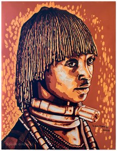 Retrato Africano Majestoso de Tosin Oyeniyi