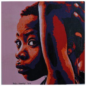 O Olhar Intenso de uma Jovem de Tosin Oyeniyi