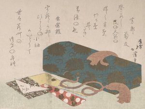 Caixa de correio e palito, séc. de Totoya Hokkei