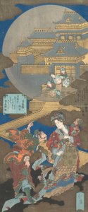 Cena em Gekkyuden - Dream of the Moon Palace, 1831.