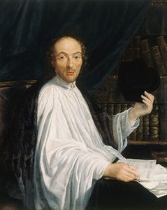 Retrato do poeta Jean-Baptiste de Santeuil 1630-1697, 1665-1670. de Toussain Dumée